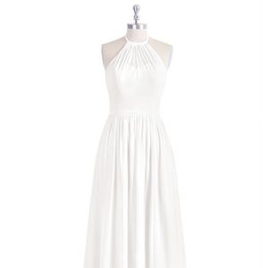 NWT Azazie Kailyn dress in Ivory